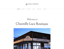 Tablet Screenshot of chantillylaceboutique.com